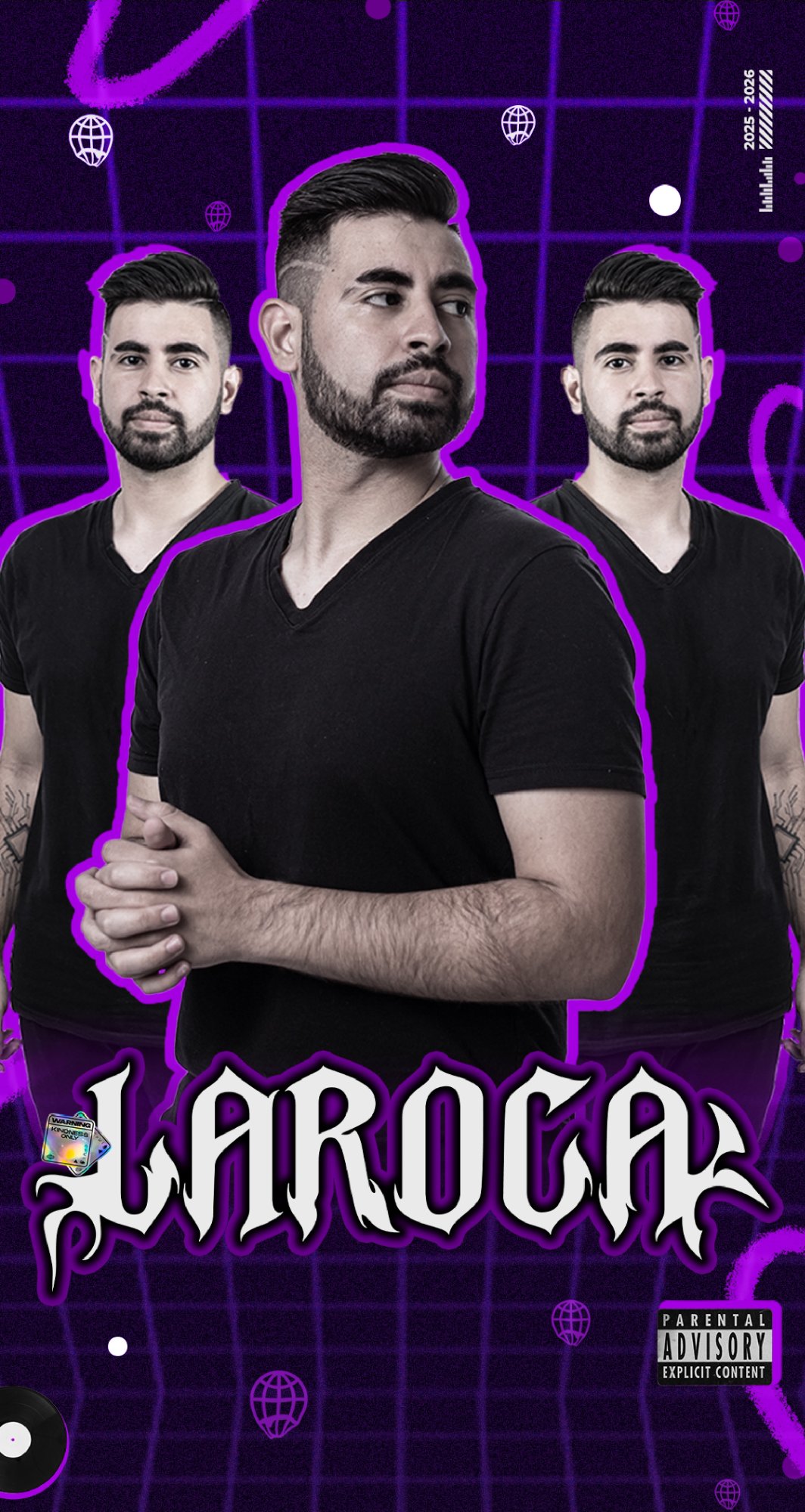 Arte de divulgação do DJ Laroca